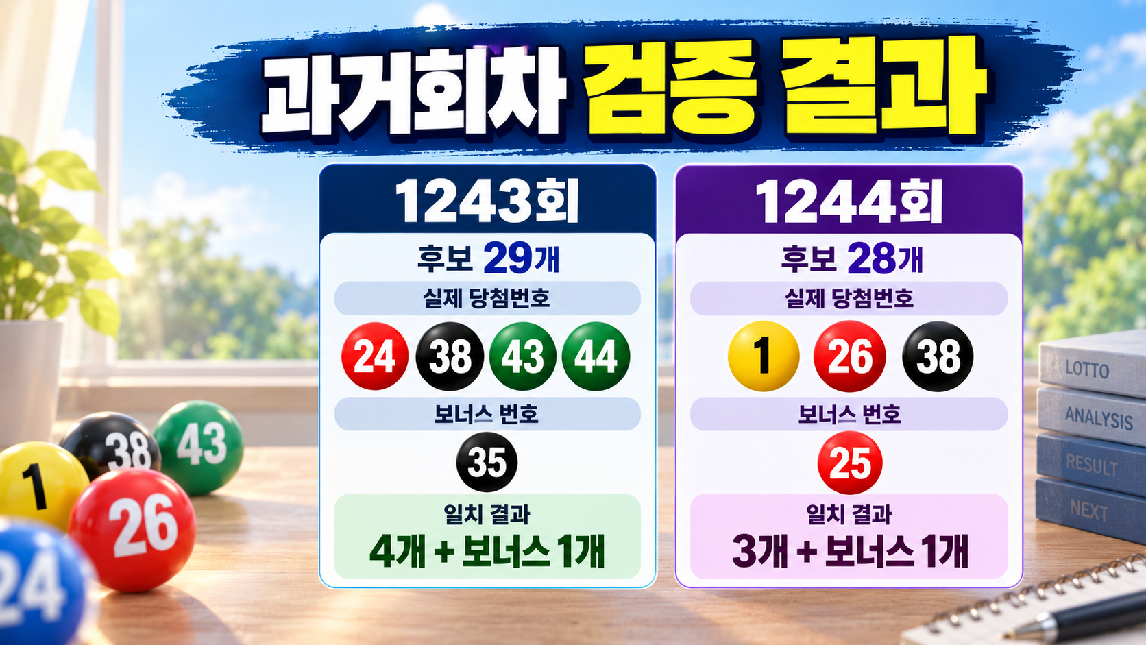 과거회차 검증 결과