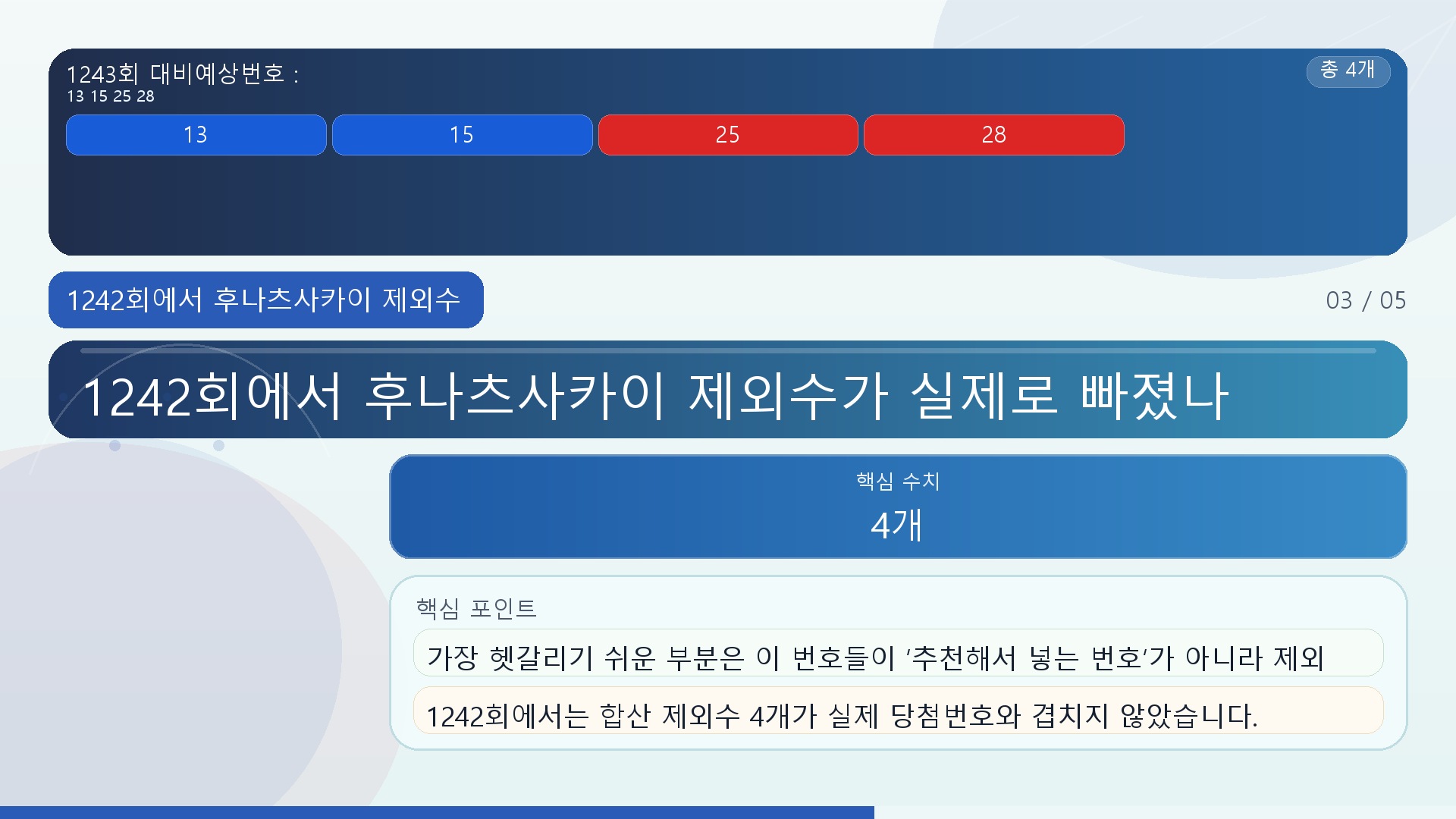 1242회에서 후나츠사카이 제외수가 실제로 빠졌나 - 1242회에서 후나츠사카이 제외수가 실제로 빠졌나 핵심 내용을 정리한 정보형 이미지