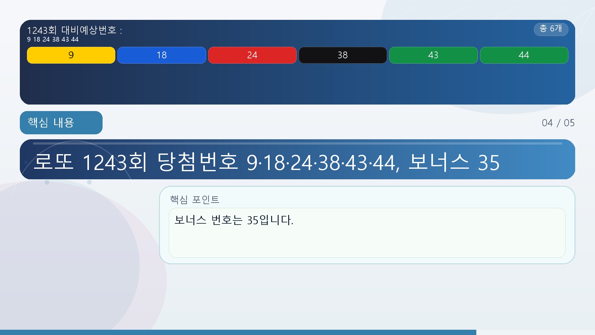 핵심 내용 정보형 이미지